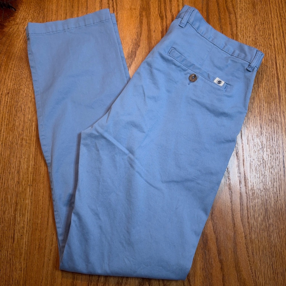 Southern Proper Thomasville Pant Mens 32/32 Blue Straight Leg Cotton Chino
